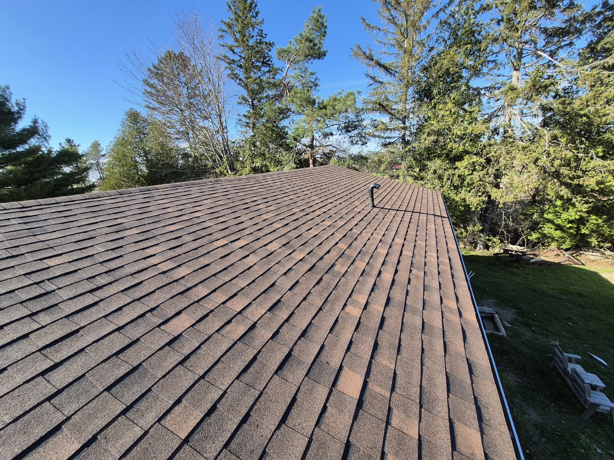 Completed roofing project